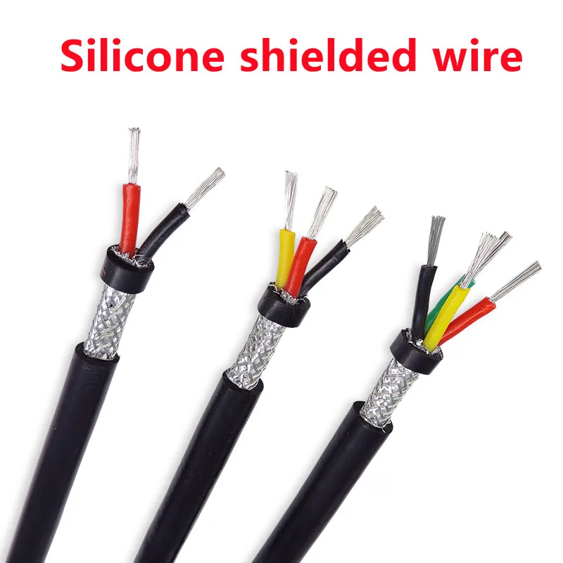 Silicone Shielded Sheathed Cable Wire 22 20 18 17 15 13 11 9 Awg 2 3 4 5 6 8 Core Anti-interference Soft Signal Wire Power Cable
Silicone Shielded Sheathed Cable Wire 22 20 18 17 15 13 11 9 Awg 2 3 4 5 6 8 Core Anti-interference Soft Signal Wire Power Cable