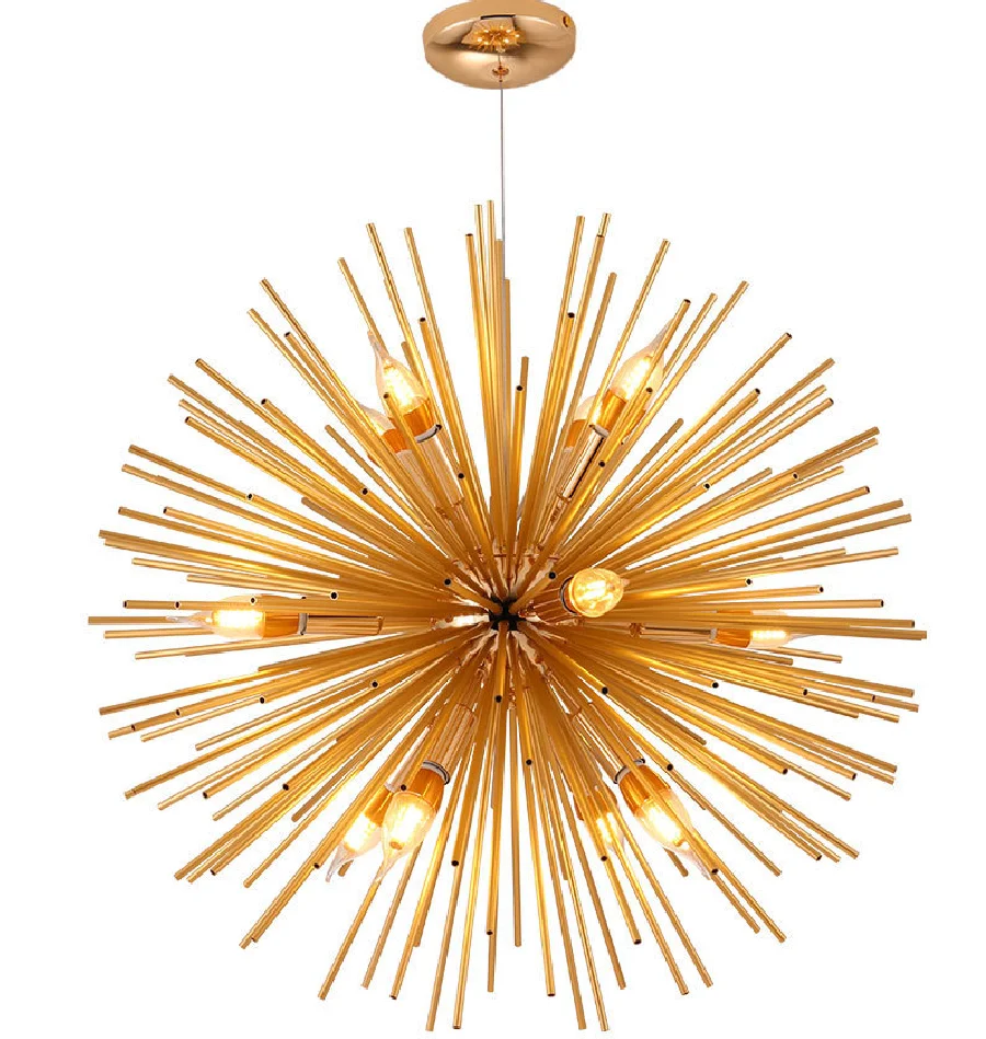 LukLoy NEW Aluminum Tube Spark Ball Dandelion Chandeliers Pendant for Living Room Restaurant Cafe Decotation Lamp E14 Chandelier
LukLoy NEW Aluminum Tube Spark Ball Dandelion Chandeliers Pendant for Living Room Restaurant Cafe Decotation Lamp E14 Chandelier