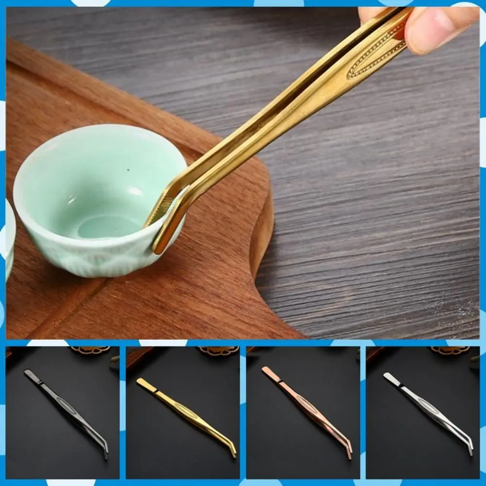 Anti-slip Stainless Steel Tweezers Withc Particles Ridged Handle Tea Tweezers Curved Tip 22cm Seafood Tongs DIY
Anti-slip Stainless Steel Tweezers Withc Particles Ridged Handle Tea Tweezers Curved Tip 22cm Seafood Tongs DIY