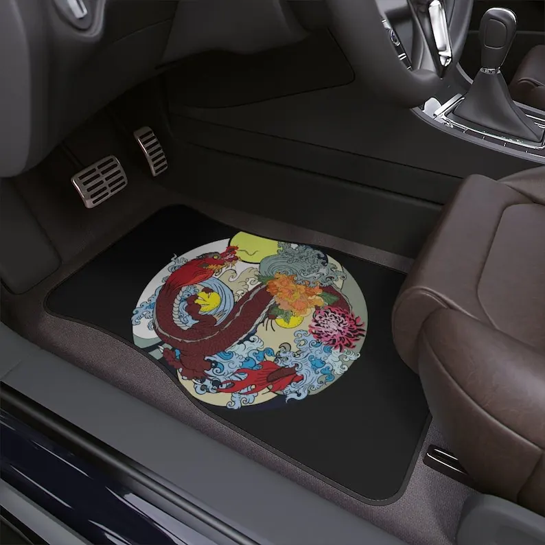 Vaporwave car floor mat, the great wave off kanagawa, japanese dragon, cute car accessories for teens, japanese wave, women, col
Vaporwave car floor mat, the great wave off kanagawa, japanese dragon, cute car accessories for teens, japanese wave, women, col