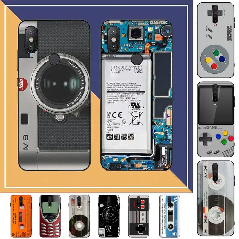 

Funny Magnetic Tape Camera Phone Case for Redmi Note 8 7 9 4 6 pro max T X 5A 3 10 lite pro cover
