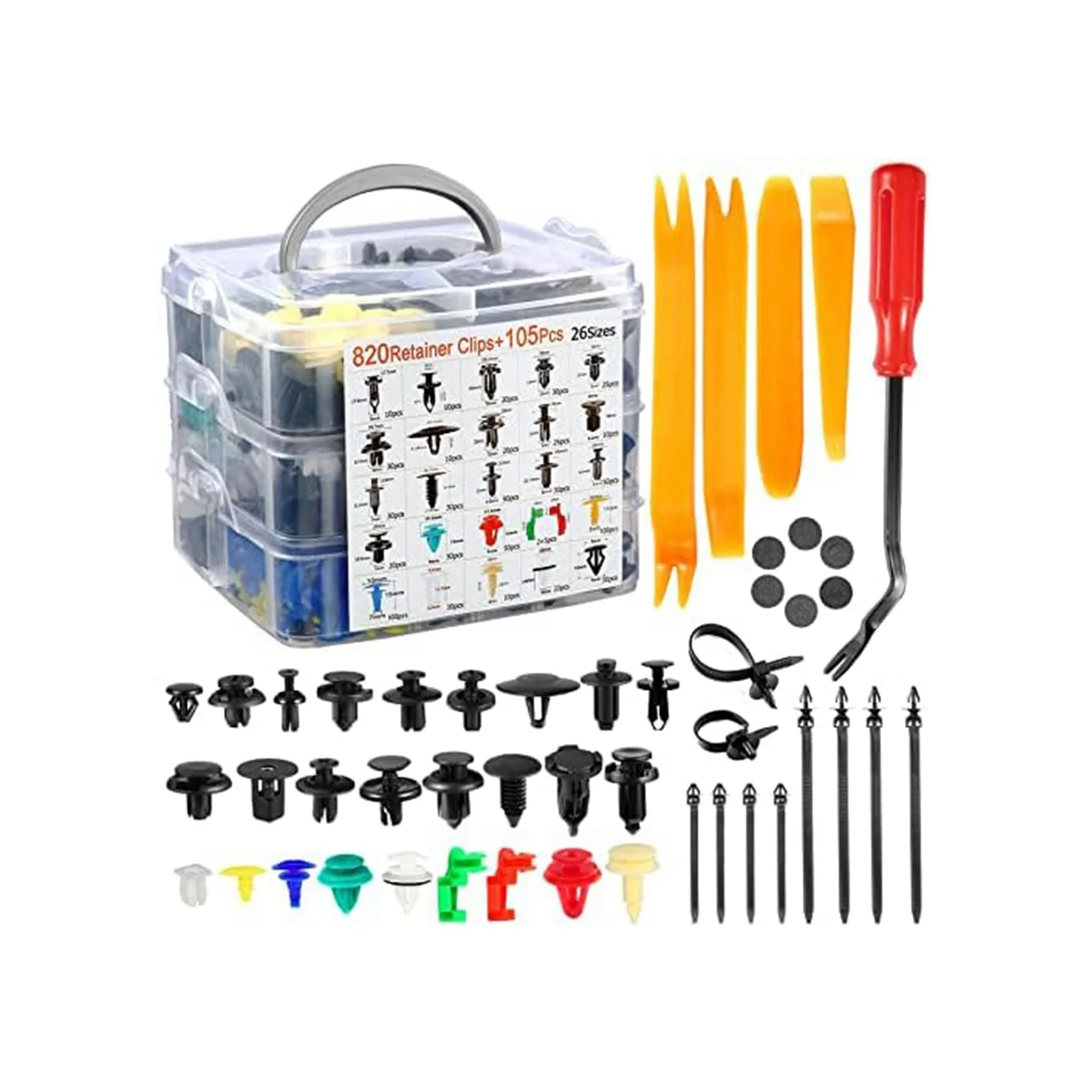 925 шт., пластиковые заклепки для автомобильного бампера, 26 размеров
925 шт., пластиковые заклепки для автомобильного бампера, 26 размеров