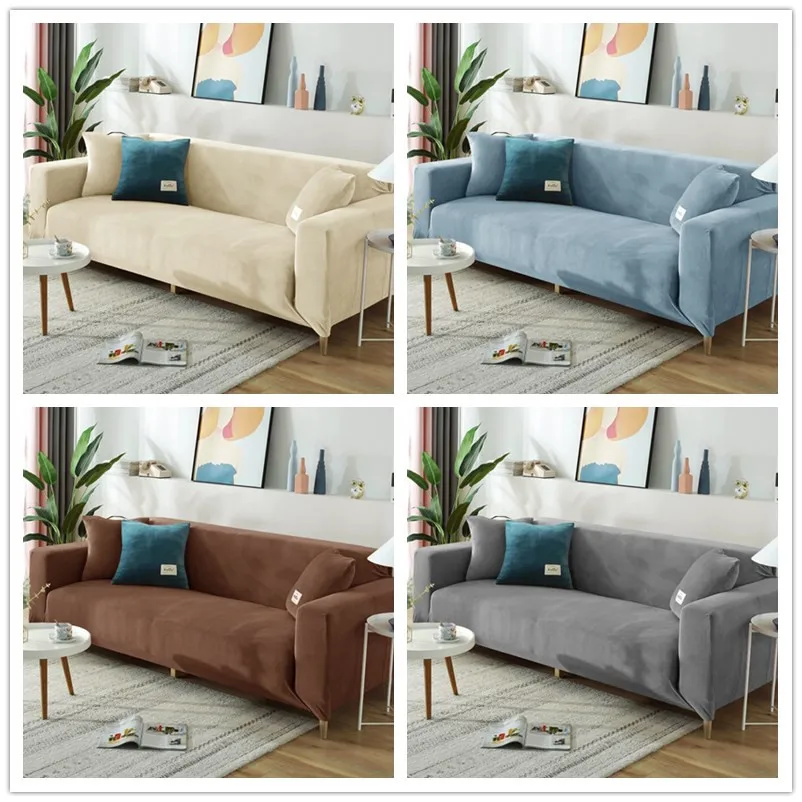 Velvet 1/2/3/4 Seater Sofa Cover Plush Stretch All-inclusive Sofa Slipcovers for Living Room Solid Couch Covers Armchair Cover
Velvet 1/2/3/4 Seater Sofa Cover Plush Stretch All-inclusive Sofa Slipcovers for Living Room Solid Couch Covers Armchair Cover