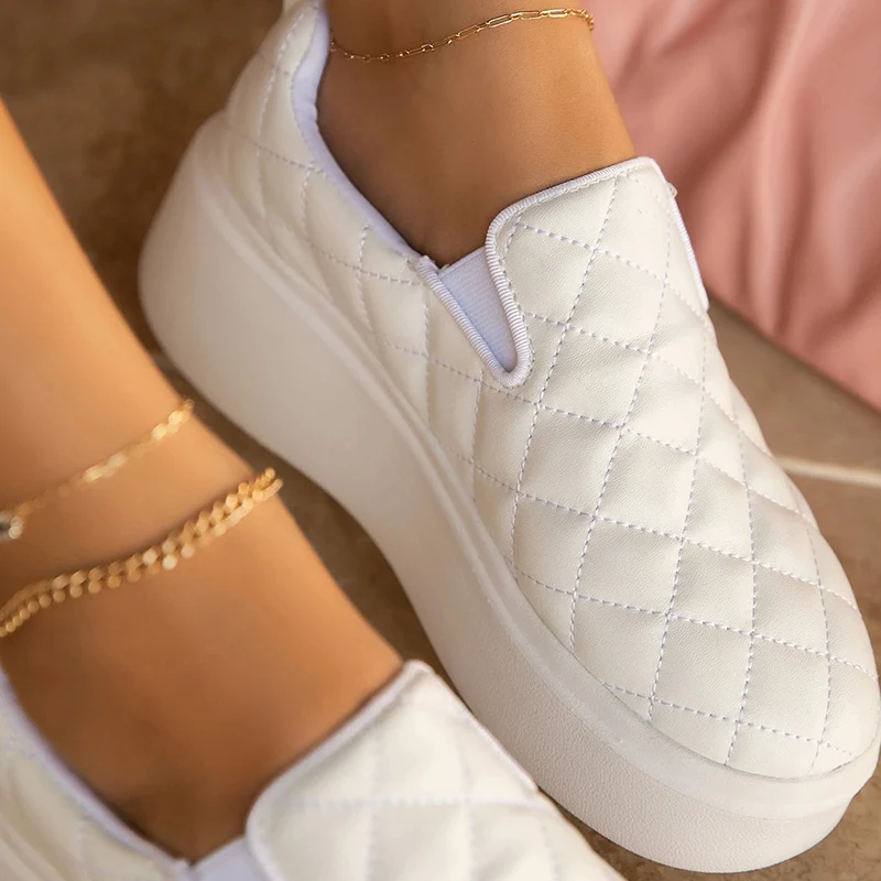 Flats Sneakers Platform Shoes For Women 2022 Ladies Casual Slip-on Plaid Loafers Large Size 36-43 White Shoes zapatillas mujer
Flats Sneakers Platform Shoes For Women 2022 Ladies Casual Slip-on Plaid Loafers Large Size 36-43 White Shoes zapatillas mujer