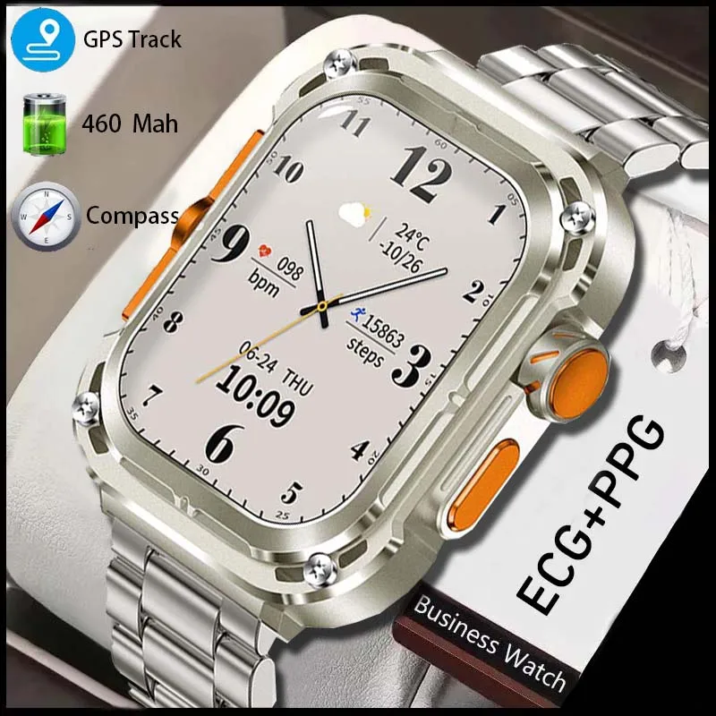 Original Men's Smartwatch 2.1" 320*385 AMOLED HD screen ECG+PPG Bluetooth Call GPS Track Waterproof wireless charging SmartWatch
Original Men's Smartwatch 2.1" 320*385 AMOLED HD screen ECG+PPG Bluetooth Call GPS Track Waterproof wireless charging SmartWatch