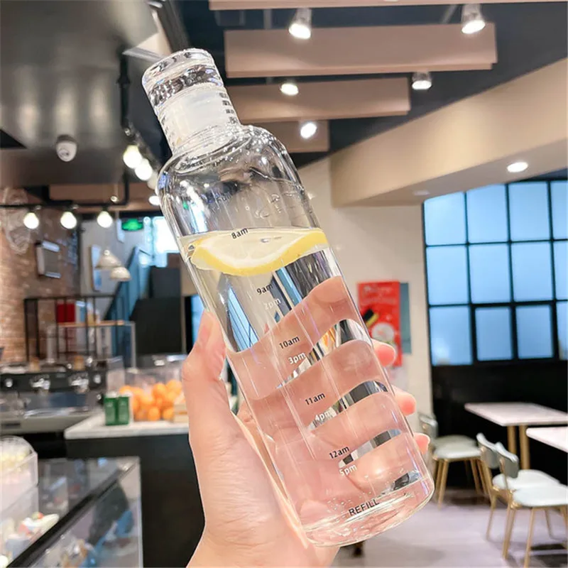 500ML PC Plastic Sports Water Bottle Large Capacity Bottle Leak Proof with Time Scale Creative Drinkware for Summer Sports
500ML PC Plastic Sports Water Bottle Large Capacity Bottle Leak Proof with Time Scale Creative Drinkware for Summer Sports