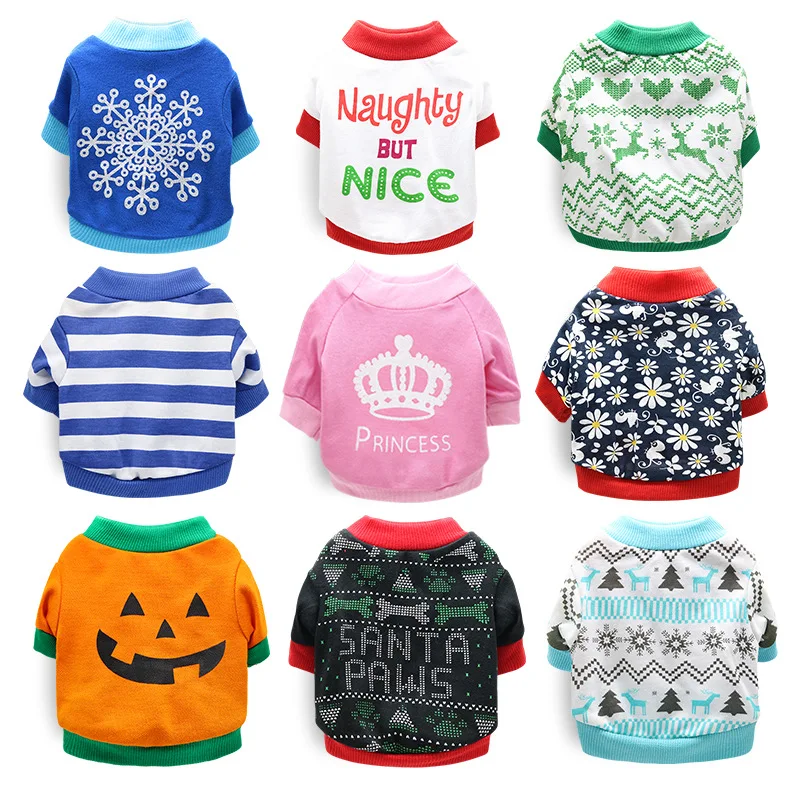 Pet Clothes Christmas Decoration New Year Winter Velvet Warm Puppy Sweaters For XS-XL Dogs Cats Halloween Multi-color Festival
Pet Clothes Christmas Decoration New Year Winter Velvet Warm Puppy Sweaters For XS-XL Dogs Cats Halloween Multi-color Festival