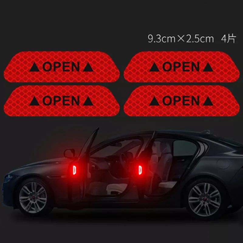 4Pcs/Set Car Open Reflectante Tape Warning Mark Reflective Open Notice Bicycle Accessories Exterior Door Car Reflective Sticker
4Pcs/Set Car Open Reflectante Tape Warning Mark Reflective Open Notice Bicycle Accessories Exterior Door Car Reflective Sticker