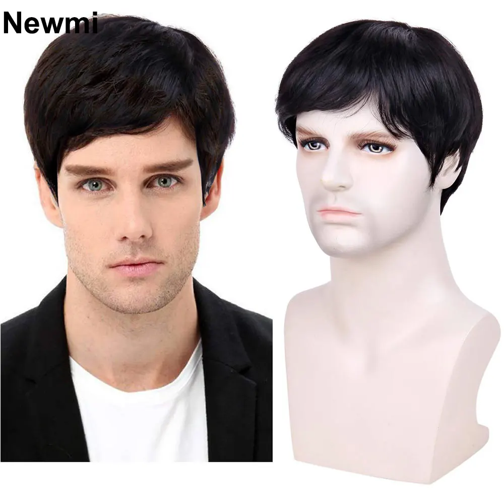 Newmi Short Pixie Cut Wig for Men Natural Black Pixie Cut Human Hair Male Wigs Handsome Toupee Men's Wigs Wear and Go Wigs
Newmi Short Pixie Cut Wig for Men Natural Black Pixie Cut Human Hair Male Wigs Handsome Toupee Men's Wigs Wear and Go Wigs