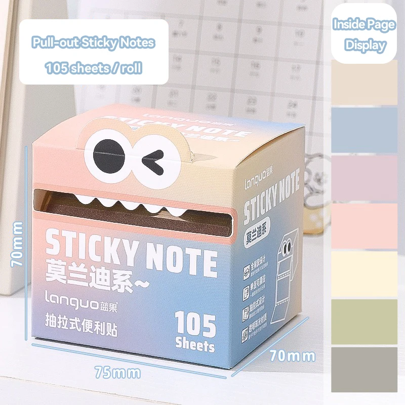 Цветные липкие блокноты Borrence Pull-out Sticky Notes
Цветные липкие блокноты Borrence Pull-out Sticky Notes