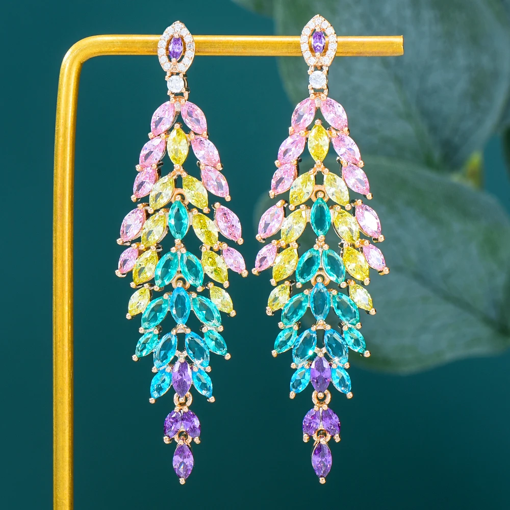 Siscathy Luxury Trendy African Long Drop Earrings For Women Wedding Party Indian Dubai Bridal Jewelry boucle d'oreille femme
Siscathy Luxury Trendy African Long Drop Earrings For Women Wedding Party Indian Dubai Bridal Jewelry boucle d'oreille femme