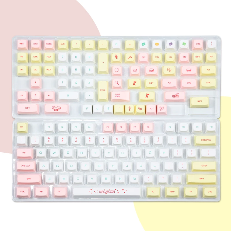 Chosfox Macaron Keycaps For Mechanical Keyboard XDA Profile Dye-sub PBT Material 132Keys/Set
Chosfox Macaron Keycaps For Mechanical Keyboard XDA Profile Dye-sub PBT Material 132Keys/Set