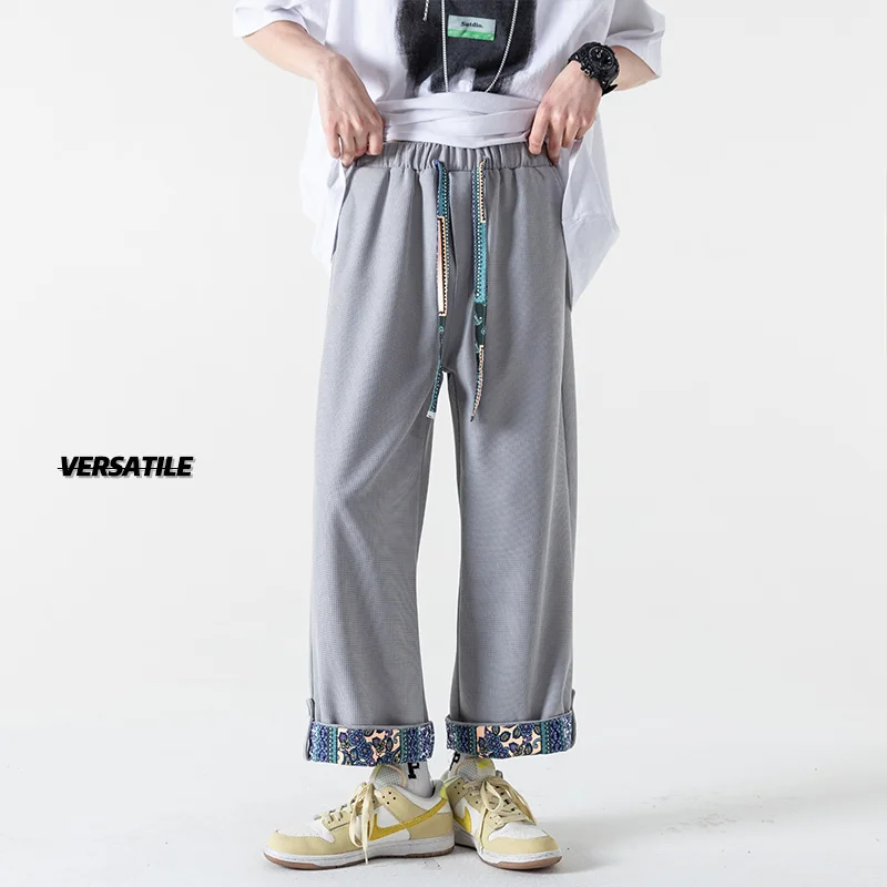 Брюки мужские с широкими штанинами, модные прямые штаны в стиле оверсайз, уличная японская одежда в стиле хип-хоп, Свободные повседневные брюки, телефон
Брюки мужские с широкими штанинами, модные прямые штаны в стиле оверсайз, уличная японская одежда в стиле хип-хоп, Свободные повседневные брюки, телефон