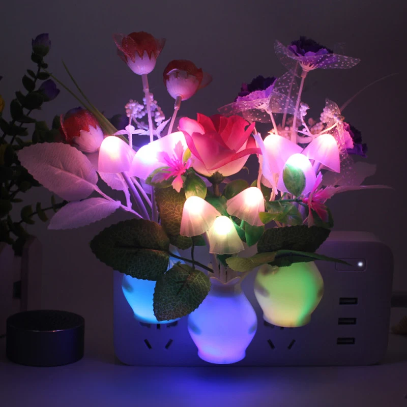 Lovely Colorful LED Mushroom Night Light Lamp Romantic Lilac Night Lighting For Kids Sleeping Home Decor US/EU Plug Gift Light
Lovely Colorful LED Mushroom Night Light Lamp Romantic Lilac Night Lighting For Kids Sleeping Home Decor US/EU Plug Gift Light