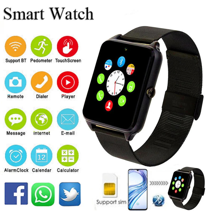 Connected Men Smart Watch With Sim Card 2G Call Camera Watches For Women Bluetooth Smartwatch Step Count Waterproof Sport Watch
Connected Men Smart Watch With Sim Card 2G Call Camera Watches For Women Bluetooth Smartwatch Step Count Waterproof Sport Watch