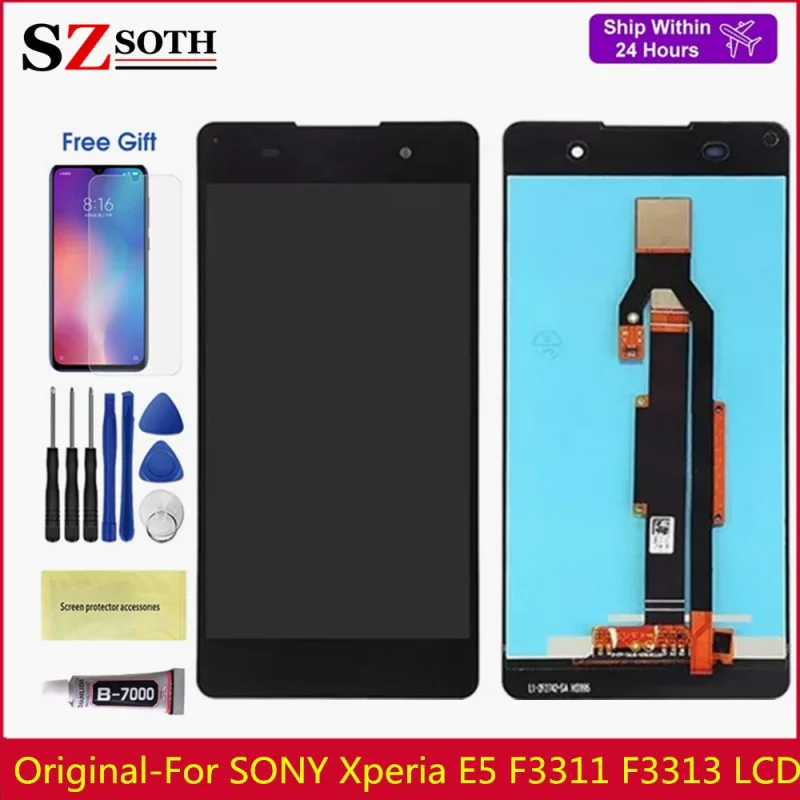 Оригинальный ЖК-дисплей для SONY Xperia E5 F3311 F3313 сенсорный экран дигитайзер в сборе Замена для Sony E5
Оригинальный ЖК-дисплей для SONY Xperia E5 F3311 F3313 сенсорный экран дигитайзер в сборе Замена для Sony E5