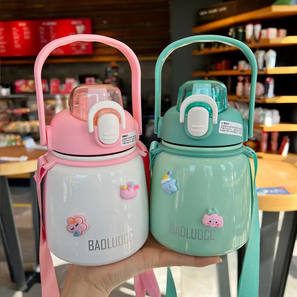 650ml Kids Cute Big Belly Thermos Bottle Portable Large Capacity 304 Stainless Steel Thermal Insulation Cup With Straw Gift
650ml Kids Cute Big Belly Thermos Bottle Portable Large Capacity 304 Stainless Steel Thermal Insulation Cup With Straw Gift