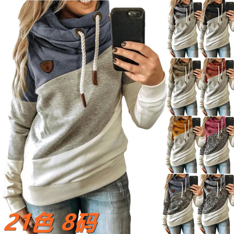 Zejiaohao 2022 Coat Women patchwork leopard Drawstring New Fashion Autumn Cap Loose women's Hoodies Female Clothing
Zejiaohao 2022 Coat Women patchwork leopard Drawstring New Fashion Autumn Cap Loose women's Hoodies Female Clothing