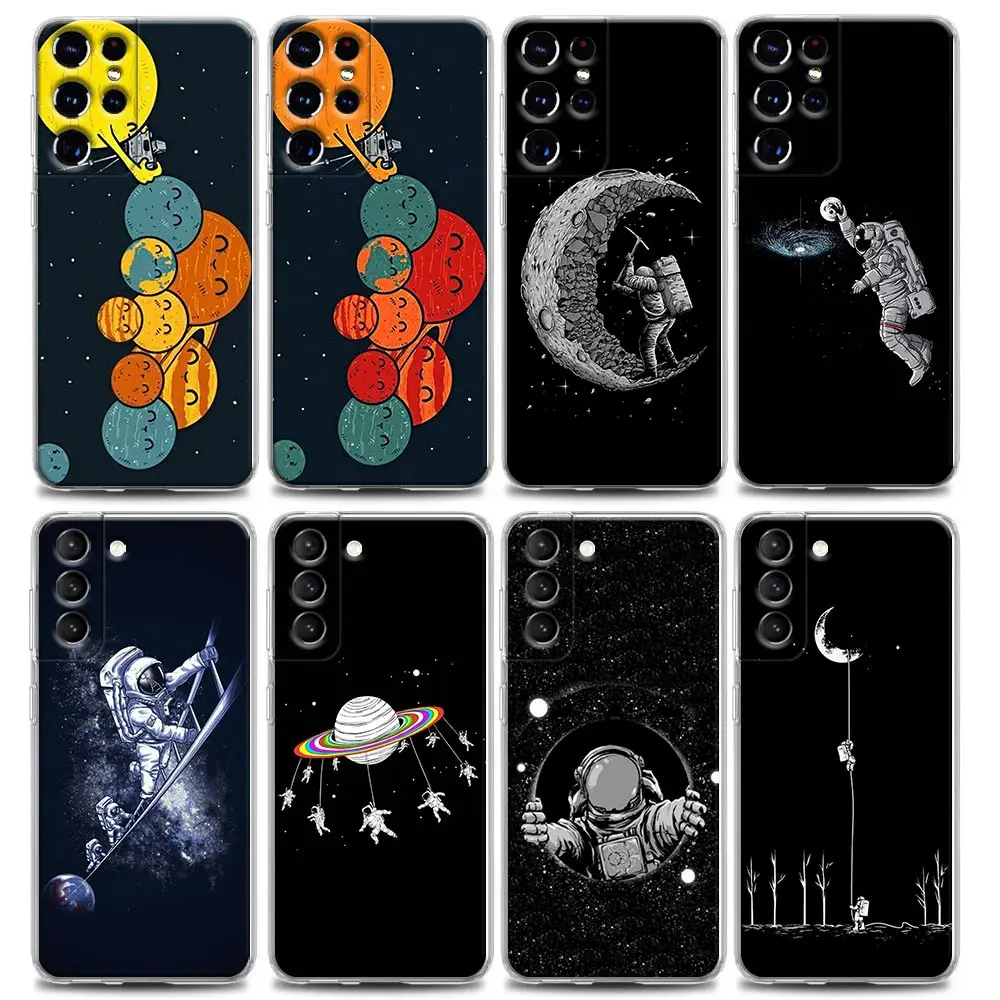 Clear Phone Case for Samsung S9 S10 4G S10e S20 S21 Plus Ultra FE 5G M51 M31 S M21 Soft Silicone Cartoon Funny Spaceman
Clear Phone Case for Samsung S9 S10 4G S10e S20 S21 Plus Ultra FE 5G M51 M31 S M21 Soft Silicone Cartoon Funny Spaceman