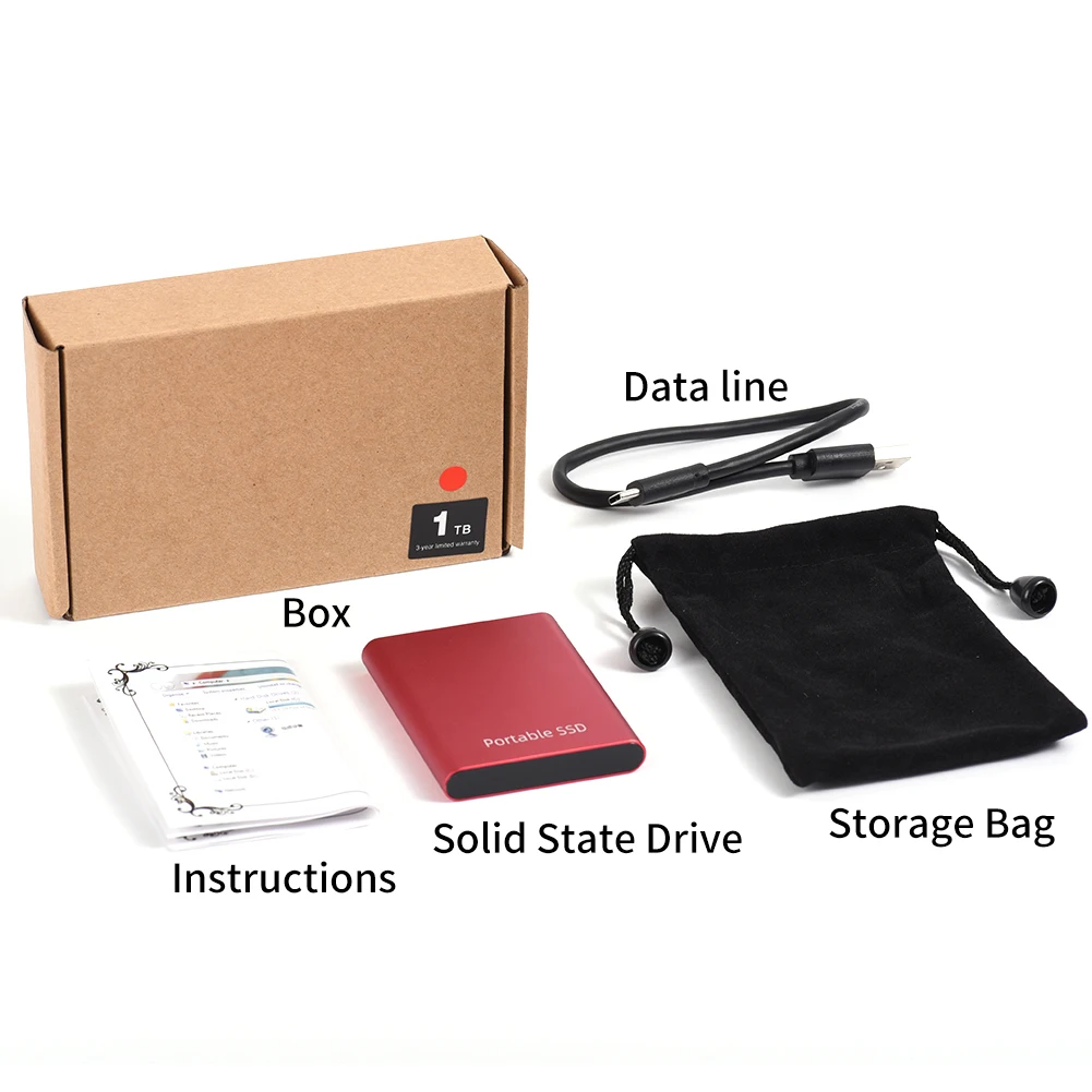 USB3.0 500GB 1TB 2TB External Mobile High Speed Desktop PC Solid State Drive Portable For Laptop Home Accessories Professional
USB3.0 500GB 1TB 2TB External Mobile High Speed Desktop PC Solid State Drive Portable For Laptop Home Accessories Professional