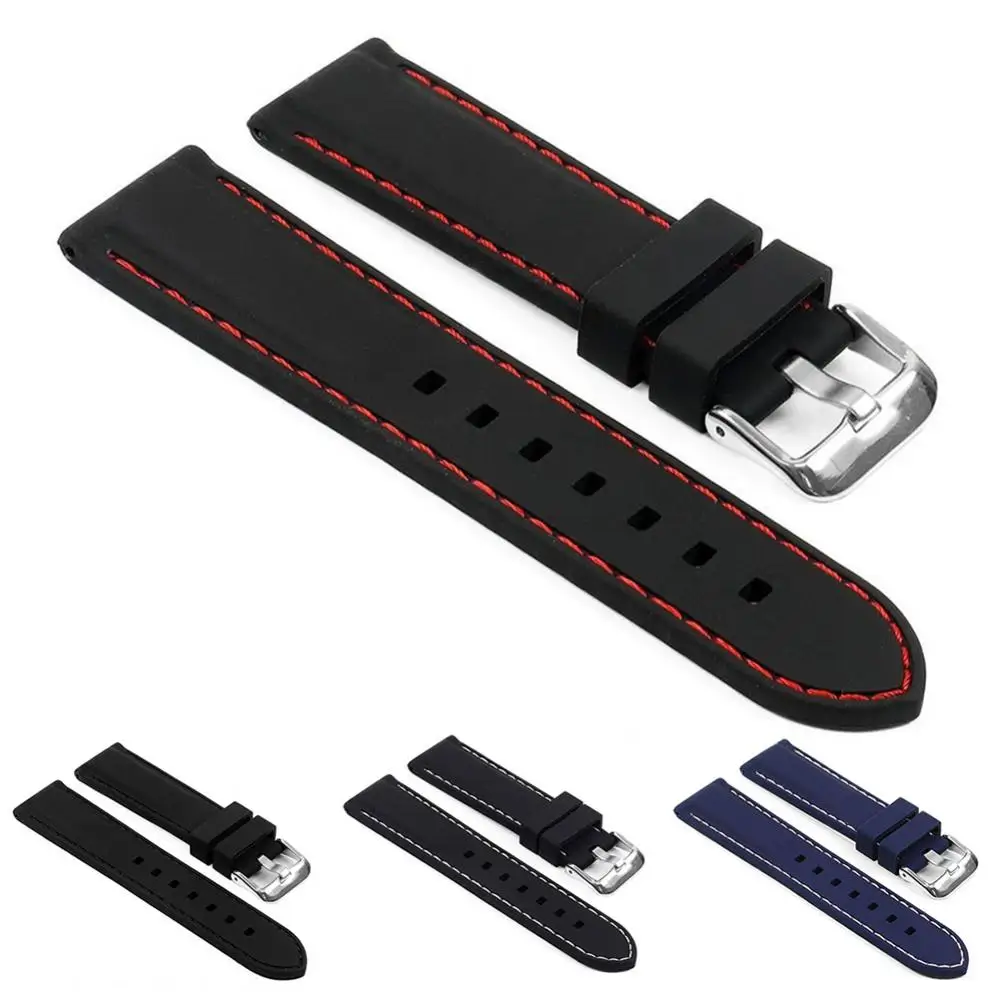 18/20/22/24mm Silicone Watch Strap Band Buckle Watchband Replacement Wristband
18/20/22/24mm Silicone Watch Strap Band Buckle Watchband Replacement Wristband