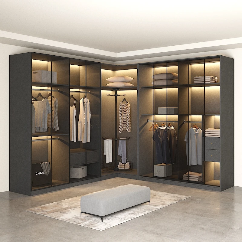 Nordic L-type combination corner wardrobe Modern simple storage cabinet Household bedroom 90 degree corner wardrobe
Nordic L-type combination corner wardrobe Modern simple storage cabinet Household bedroom 90 degree corner wardrobe