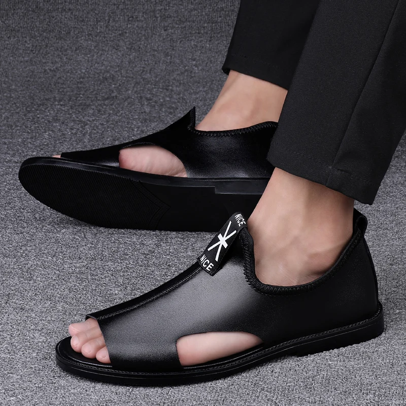 Brand New Summer Men Sandals Leisure Beach Men Shoes High Quality Genuine Leather Sandals Fashion Men's Sandals
Brand New Summer Men Sandals Leisure Beach Men Shoes High Quality Genuine Leather Sandals Fashion Men's Sandals