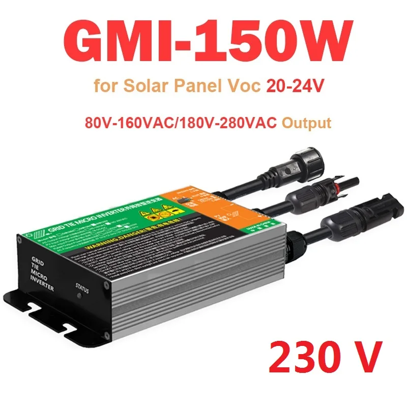 Солнечный микро инвертор Smart MPPT сетки Tie Pure Sine Wave DC 18V-50V 50/60HZ для солнечной панели Vmp16-21V 120W/150W/180W
Солнечный микро инвертор Smart MPPT сетки Tie Pure Sine Wave DC 18V-50V 50/60HZ для солнечной панели Vmp16-21V 120W/150W/180W