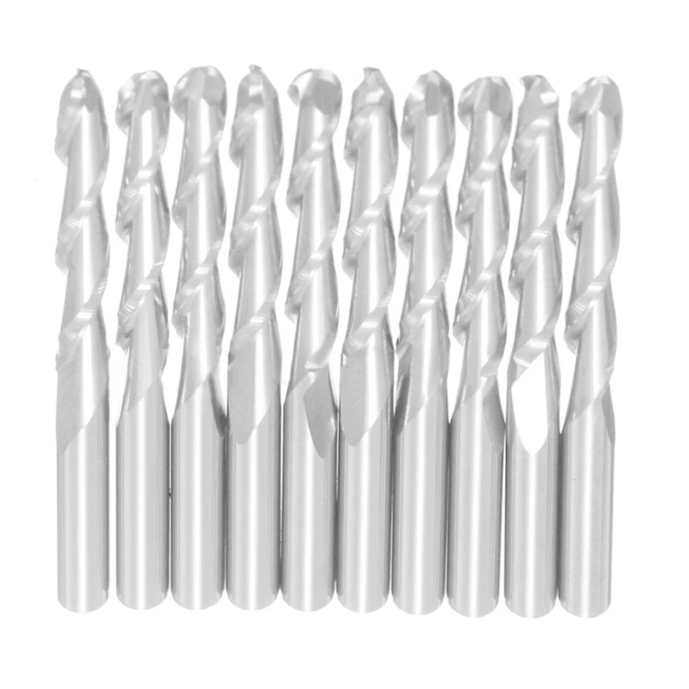 10 Pcs Carbide Double Flute Tool Kit 1/8\" End Mill CNC Router Bits 17mm Cutting Edge Length 40mm CNC Tool Accessories
10 Pcs Carbide Double Flute Tool Kit 1/8\" End Mill CNC Router Bits 17mm Cutting Edge Length 40mm CNC Tool Accessories