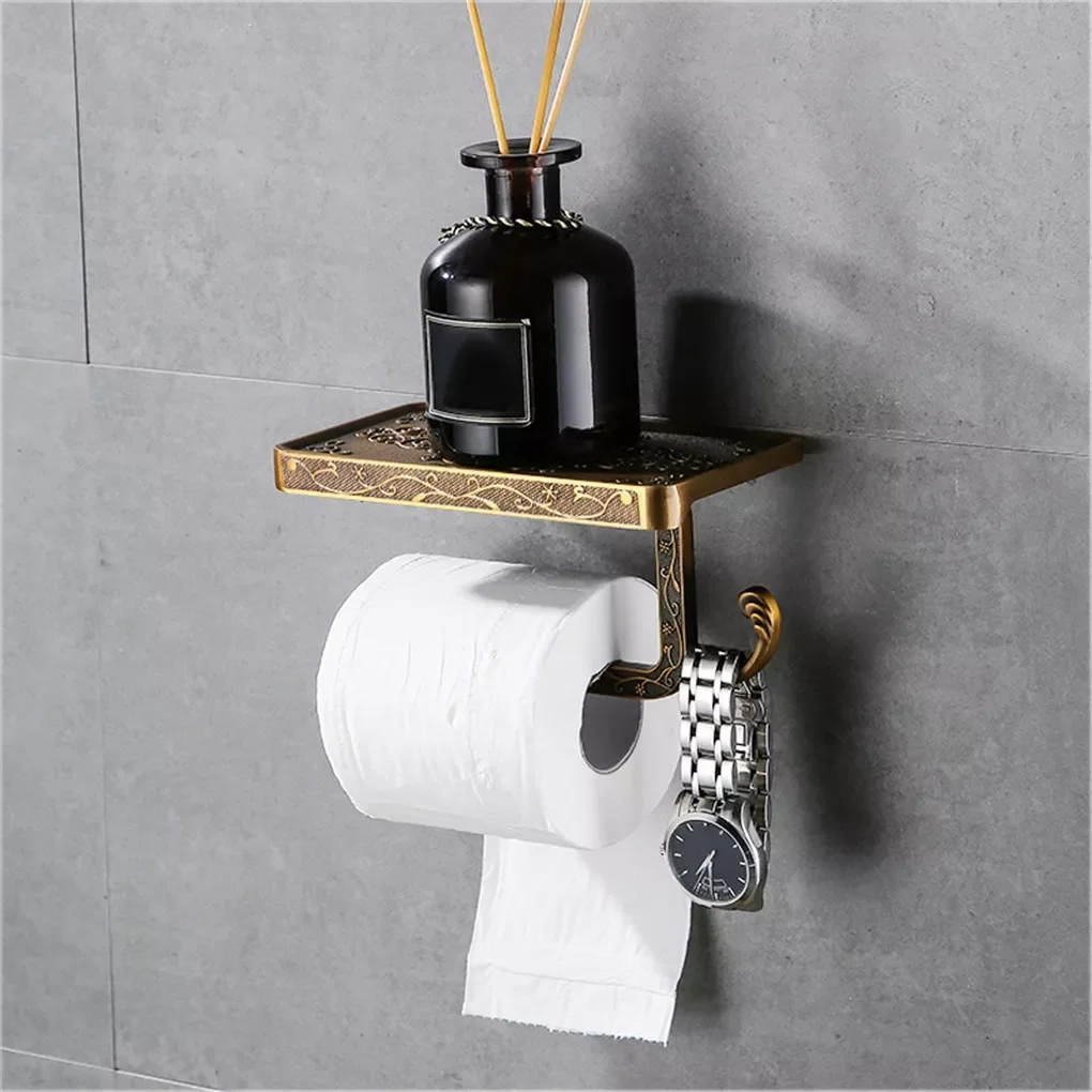 1pc Vintage Toilet Paper Holder Bathroom Metal Roll Tissue Rack Wall-Mounted Retro Phone Towel Shelf Space-Saver Accessories
1pc Vintage Toilet Paper Holder Bathroom Metal Roll Tissue Rack Wall-Mounted Retro Phone Towel Shelf Space-Saver Accessories
