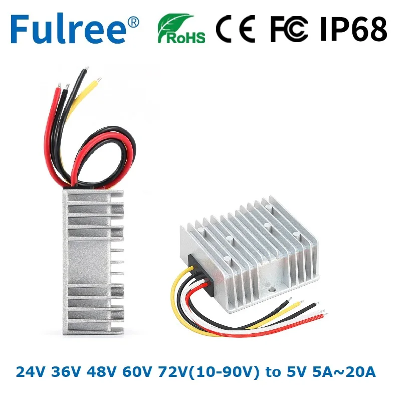 24V 36V 48V 60V 72V to 5V Step Down Power Converter 30-90V to 5V 5A 10A 20A 100W DC DC Buck Converter ACC Enable Control Cable
24V 36V 48V 60V 72V to 5V Step Down Power Converter 30-90V to 5V 5A 10A 20A 100W DC DC Buck Converter ACC Enable Control Cable