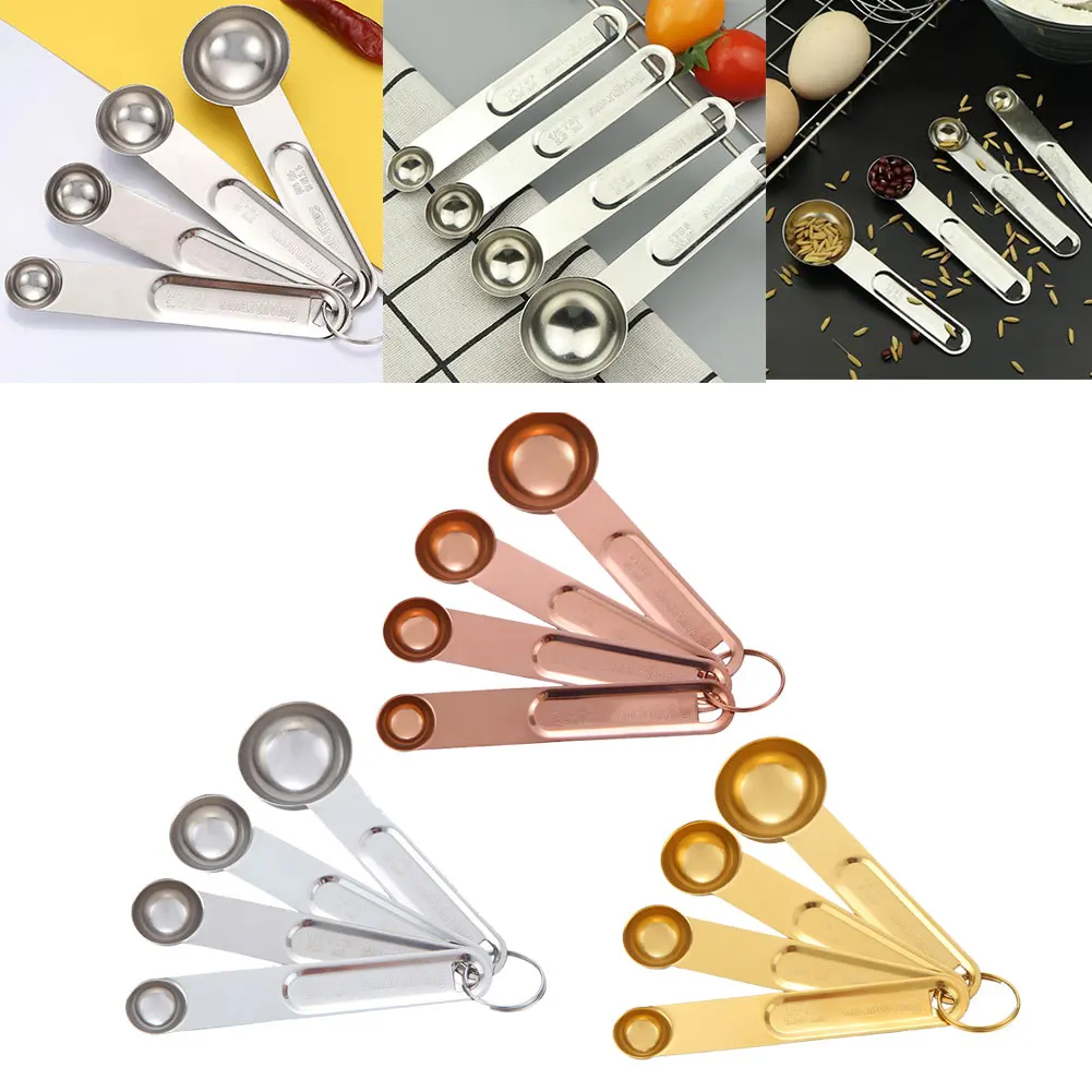 4PCS Baking Measuring Spoon Set Stainless Steel Measuring Spoon With Graduation Baking Tool Set Gift Drop Shipping
4PCS Baking Measuring Spoon Set Stainless Steel Measuring Spoon With Graduation Baking Tool Set Gift Drop Shipping