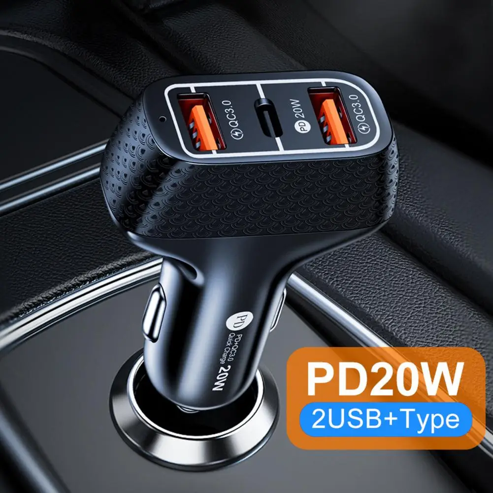 

Car Charger Dual Ports USB PD 80W Type C Car Cigarette Lighter Fast Charging For IPhone 13 Xiaomi Samsung IPad Laptops Tablet