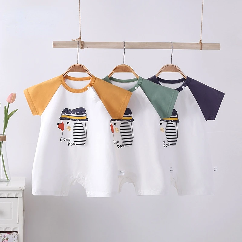 Summer Newborn Baby Clothes Cotton Short Sleeve Creeper Bodysuit Cartoon Three-dimensional Puppy Baby Clothes 0 To 12 Months
Summer Newborn Baby Clothes Cotton Short Sleeve Creeper Bodysuit Cartoon Three-dimensional Puppy Baby Clothes 0 To 12 Months