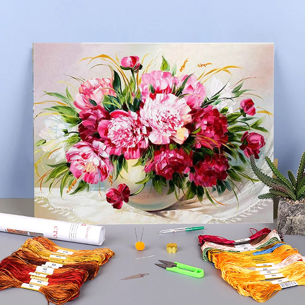 Art Flower Printed Water-Soluble Canvas 11CT Cross-Stitch DIY Embroidery Patterns DMC Threads Craft Needlework Sewing Decor
Art Flower Printed Water-Soluble Canvas 11CT Cross-Stitch DIY Embroidery Patterns DMC Threads Craft Needlework Sewing Decor