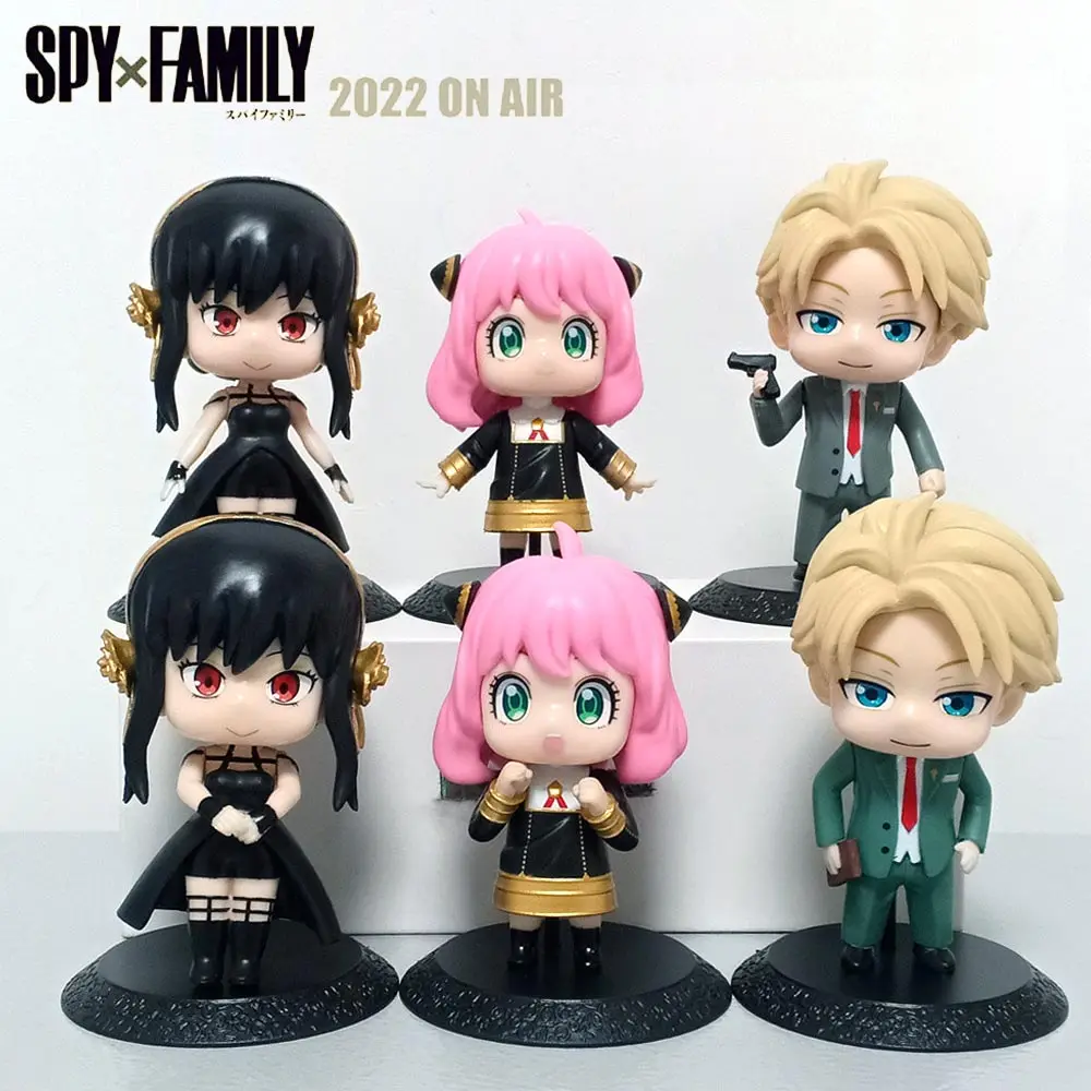 6Pcs Anime Spy X Family Figure Toys PVC Anya Forger Dolls Loid Yor Forger Figures Model for Kids Gift Car Desktop Ornament
6Pcs Anime Spy X Family Figure Toys PVC Anya Forger Dolls Loid Yor Forger Figures Model for Kids Gift Car Desktop Ornament