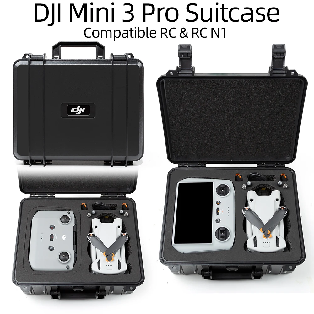 DJI mini 3 with screen version explosion-proof case black carrying case travel waterproof and shockproof suitable DJI Mini 3
DJI mini 3 with screen version explosion-proof case black carrying case travel waterproof and shockproof suitable DJI Mini 3