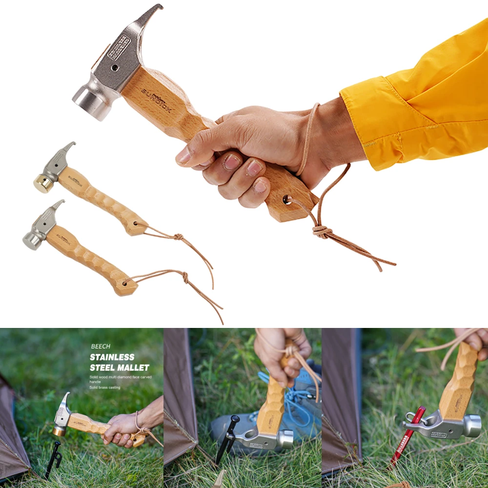 Camping Copper Hammer Stainless Steel Tent Stake Mallet Stake Puller Grond Nail Peg Hammer Portable Outdoor Camping Equipment
Camping Copper Hammer Stainless Steel Tent Stake Mallet Stake Puller Grond Nail Peg Hammer Portable Outdoor Camping Equipment
