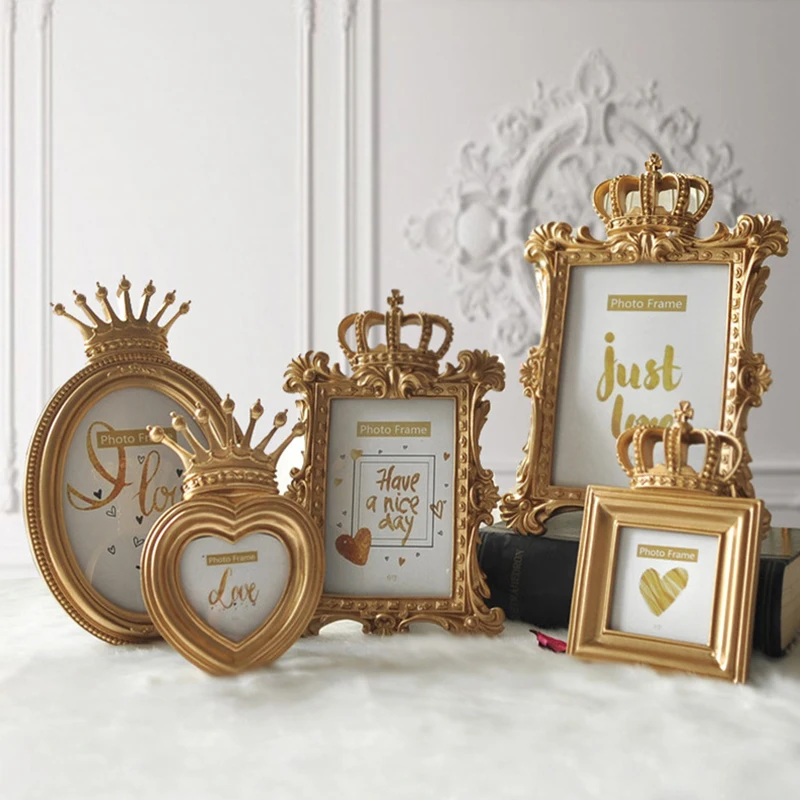 Retro Crown Combination Photo Frame Resin Pictures Stand Holder with Glass Panel 3 Inch 6 Inch 7 Inch
Retro Crown Combination Photo Frame Resin Pictures Stand Holder with Glass Panel 3 Inch 6 Inch 7 Inch