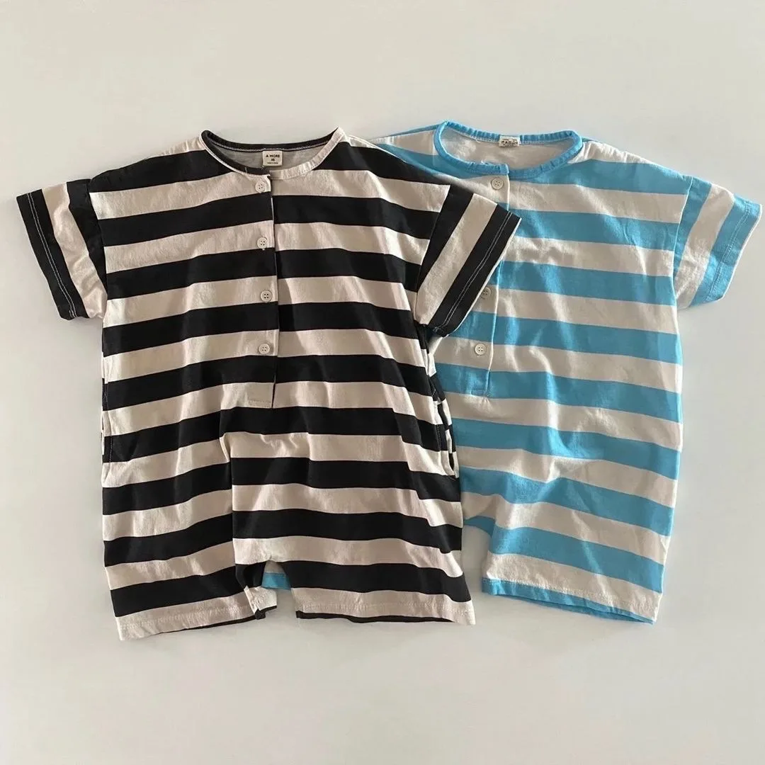 Casual Toddler Boy Striped Short Sleeves Jumpsuit Soft Infant Girl Cotton Romper Baby Unisex One Piece Kid Summer Thin Outfits
Casual Toddler Boy Striped Short Sleeves Jumpsuit Soft Infant Girl Cotton Romper Baby Unisex One Piece Kid Summer Thin Outfits