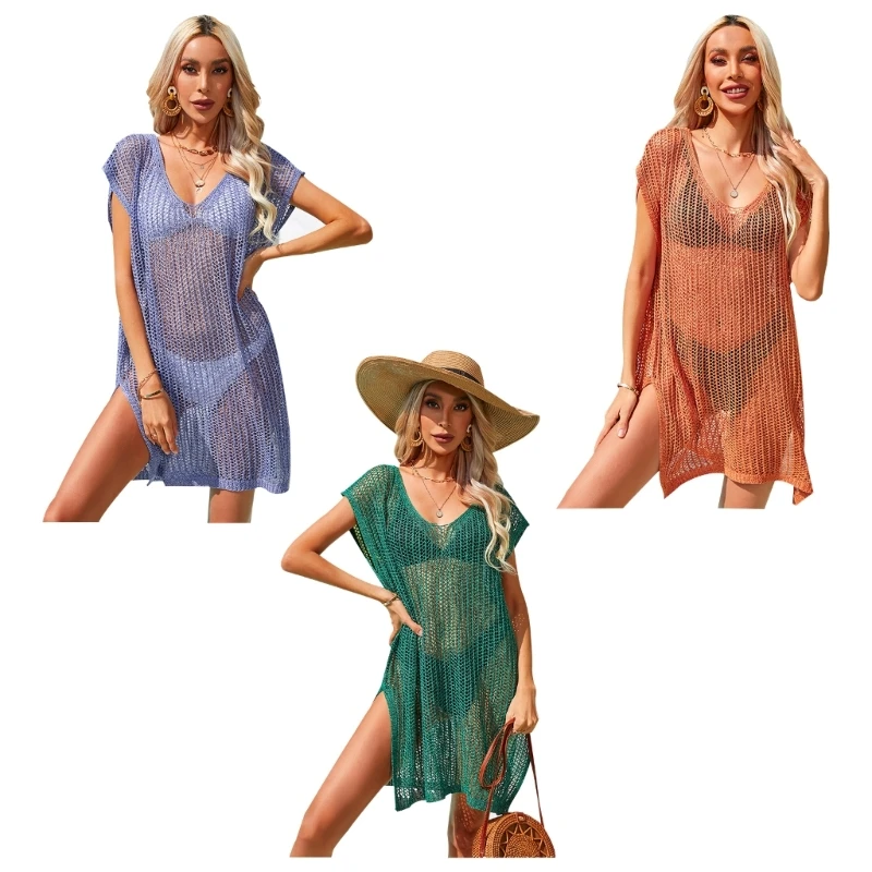 A5KC Womens Sexy Side Split Swimsuit Cover Hollow Cover-Ups Tunic Sunscreen T-Shirts
A5KC Womens Sexy Side Split Swimsuit Cover Hollow Cover-Ups Tunic Sunscreen T-Shirts