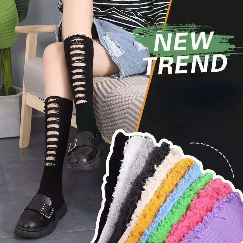 New Harajuku Women Girl Crew Loose Socks Classic Summer Pure Color Beggar Socks Hole Hole Socks Purple White Blue Pink Yellow
New Harajuku Women Girl Crew Loose Socks Classic Summer Pure Color Beggar Socks Hole Hole Socks Purple White Blue Pink Yellow