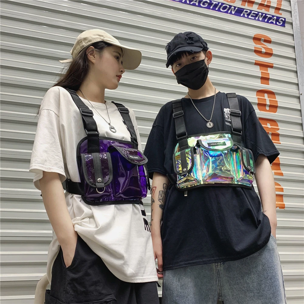 Unisex Multi-function Chest Bag PVC Vest Waist Pack Travelling Bags Leisure Daily Boys Girls Streetwear Shoulder Backpack
Unisex Multi-function Chest Bag PVC Vest Waist Pack Travelling Bags Leisure Daily Boys Girls Streetwear Shoulder Backpack