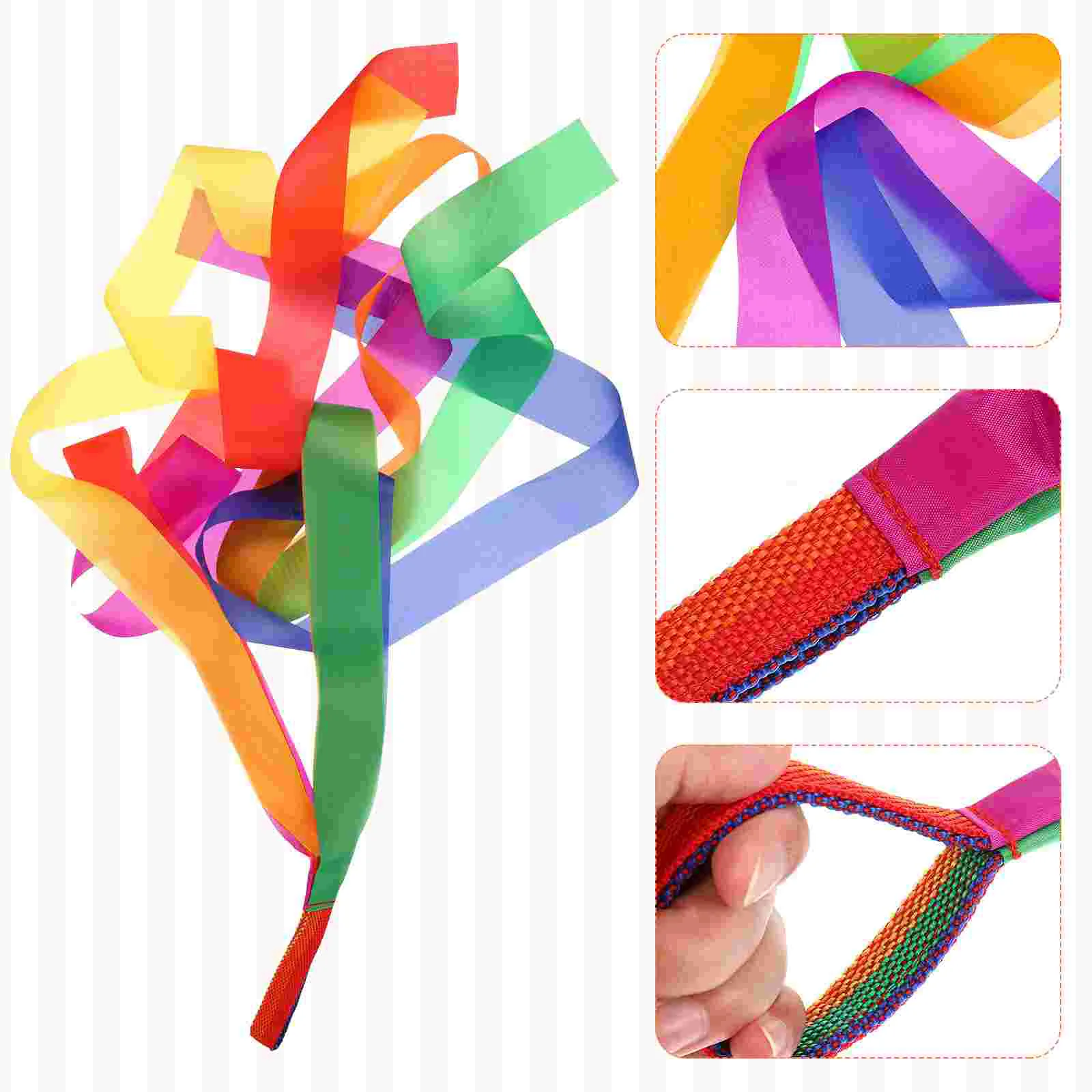 Toyvian Handheld Ribbon Streamers Colorful Rainbow Streamers Polyester Children Ribbon Toys Rhythm Ribbons 
Toyvian Handheld Ribbon Streamers Colorful Rainbow Streamers Polyester Children Ribbon Toys Rhythm Ribbons