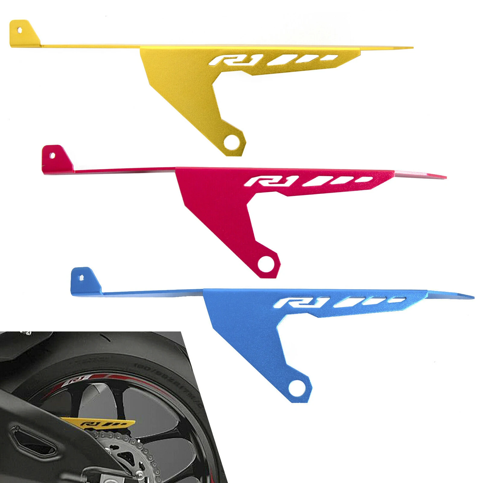 Motorcycle Aluminum Alloy Chain Guard Protector Cover for Yamaha YZF-R1 YZF R1 R1M 2015 2016 2017 2018 2019 2020 2021
Motorcycle Aluminum Alloy Chain Guard Protector Cover for Yamaha YZF-R1 YZF R1 R1M 2015 2016 2017 2018 2019 2020 2021