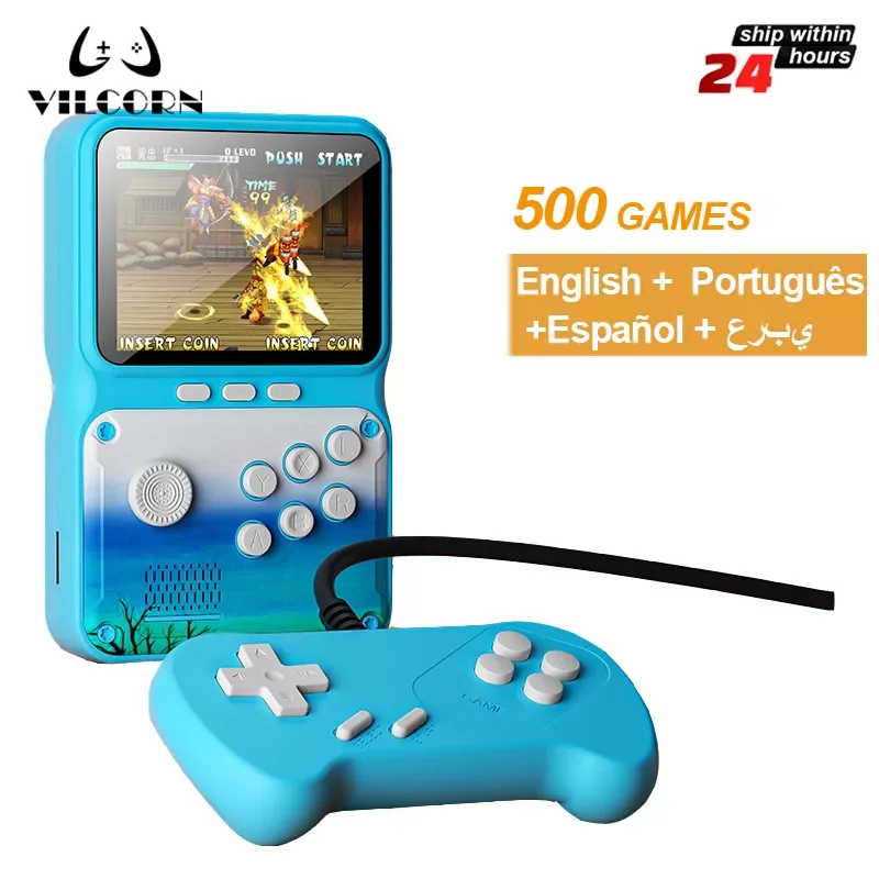 VILCORN 3.0 Inch Anti-blue LCD Light Portable 2 Player Handheld Video Game Console For NES Retro Games
VILCORN 3.0 Inch Anti-blue LCD Light Portable 2 Player Handheld Video Game Console For NES Retro Games