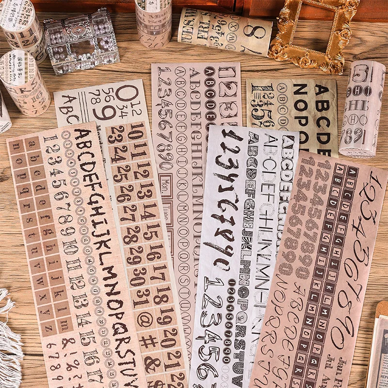 10cm*2m Numbers and Letters Washi Tapes Decor Junk Journal School Supplies DIY Scrapbooking Tape
10cm*2m Numbers and Letters Washi Tapes Decor Junk Journal School Supplies DIY Scrapbooking Tape
