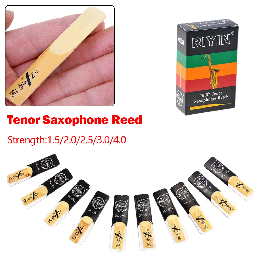 10pcs Reeds Bb Tenor Saxophone Reeds Strength 1.5 2.0 2.5 3.0 3.5 4.0 Sax Reed Parts Musical Instruments Reeds
10pcs Reeds Bb Tenor Saxophone Reeds Strength 1.5 2.0 2.5 3.0 3.5 4.0 Sax Reed Parts Musical Instruments Reeds