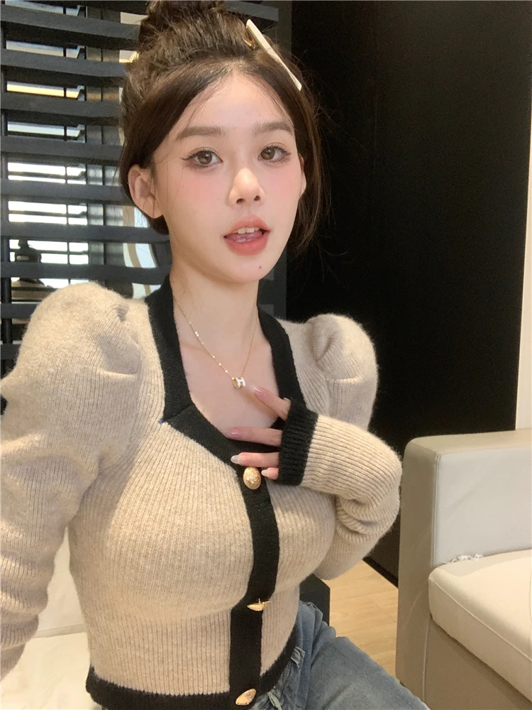 Sweet Sweaters Women 2023 Ropa Mujer Square Collar Puff Sleeve Tunic Sueter Y2k Tops Cropped Pullovers Knitted Korean Jumper
Sweet Sweaters Women 2023 Ropa Mujer Square Collar Puff Sleeve Tunic Sueter Y2k Tops Cropped Pullovers Knitted Korean Jumper