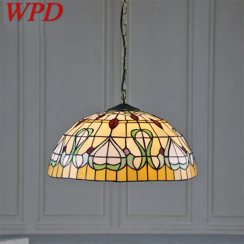 WPD Tiffany Glass Pendant Lamp LED Creative Pattern Vintage Hanging Light Decor for Home Dining Room Bedroom Hotel
WPD Tiffany Glass Pendant Lamp LED Creative Pattern Vintage Hanging Light Decor for Home Dining Room Bedroom Hotel